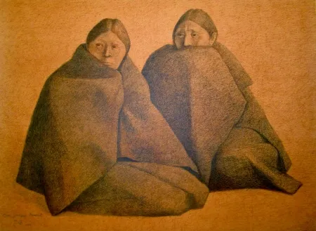 Litografía Zuniga - Chamulas (Red)