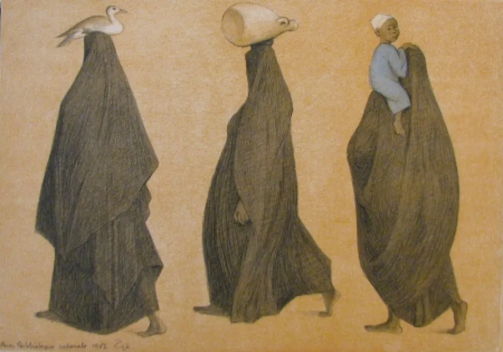 Litografía Zuniga - Impressions of Egypt Suite, Plate 8