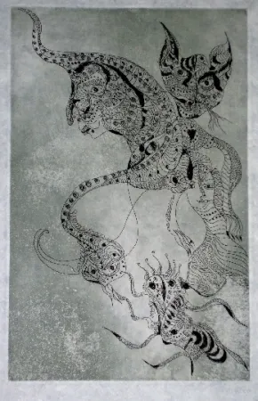 Aguafuerte Y Aguatinta Zurn - Oracles et spectacles (2)