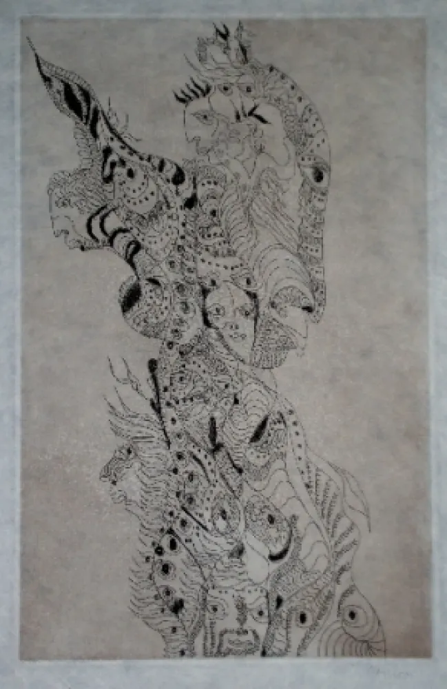 Aguafuerte Y Aguatinta Zurn - Oracles et spectacles (4)